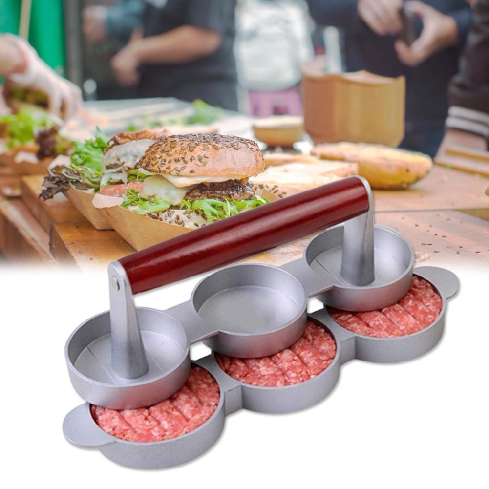 Hamburger Patty Press 3-Slot Tool