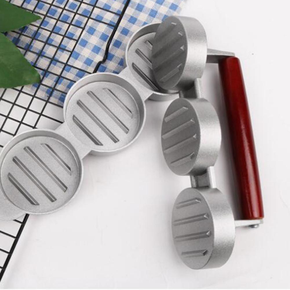 Hamburger Patty Press 3-Slot Tool