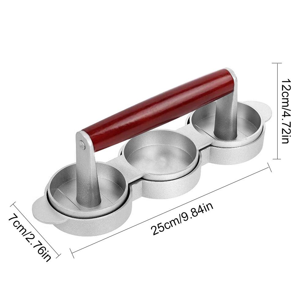 Hamburger Patty Press 3-Slot Tool