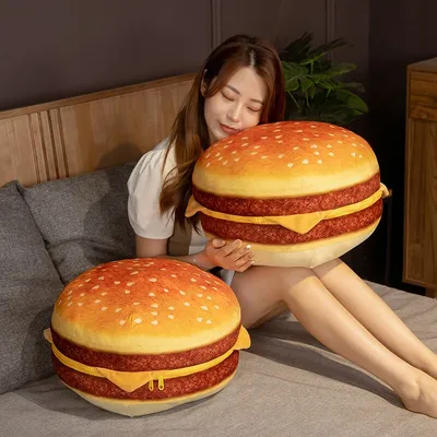 Hamburger Plush Cushion and Seat