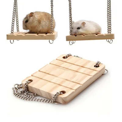 Hamster Swing Wooden Pet Hammock Hamster Swing Wooden Pet Hammock