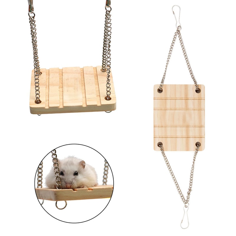 Hamster Swing Wooden Pet Hammock Hamster Swing Wooden Pet Hammock