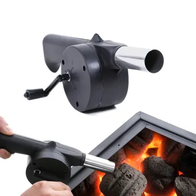Hand BBQ Fan Outdoor BBQ Fan Air Blower For Barbecue Picnic Manual Grill BBQ Fan Fire Bellows BBQ Tools KC0266