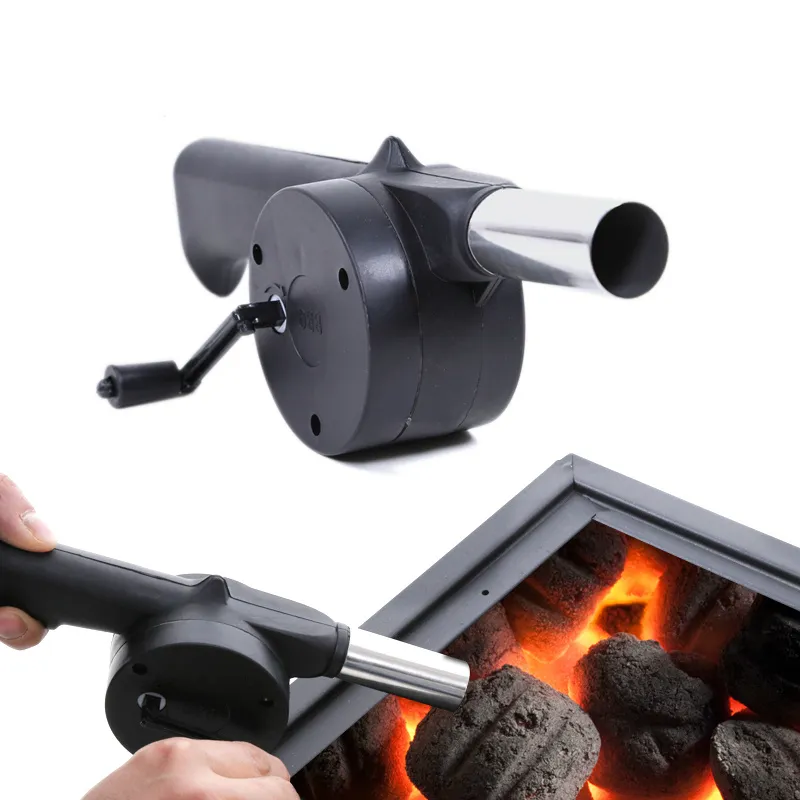 Hand BBQ Fan Outdoor BBQ Fan Air Blower For Barbecue Picnic Manual Grill BBQ Fan Fire Bellows BBQ Tools KC0266