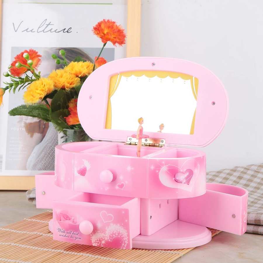 Hand Crank Ballerina Music Jewelry Box Hand Crank Ballerina Music Jewelry Box