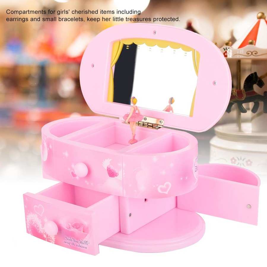 Hand Crank Ballerina Music Jewelry Box Hand Crank Ballerina Music Jewelry Box