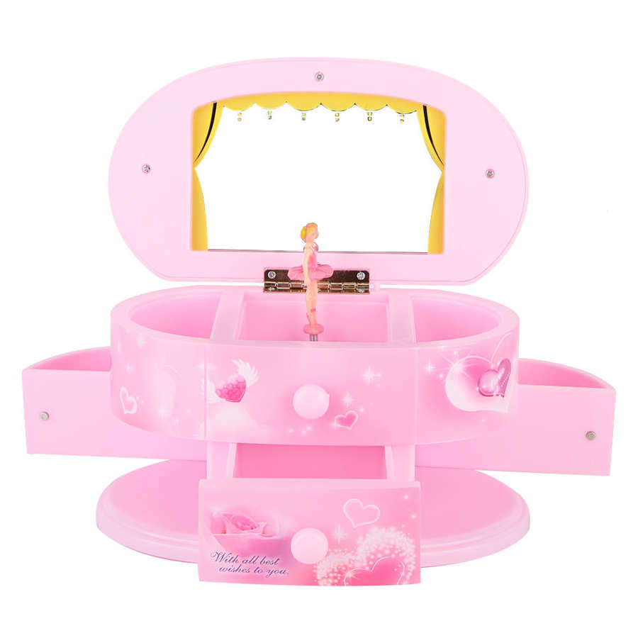 Hand Crank Ballerina Music Jewelry Box Hand Crank Ballerina Music Jewelry Box