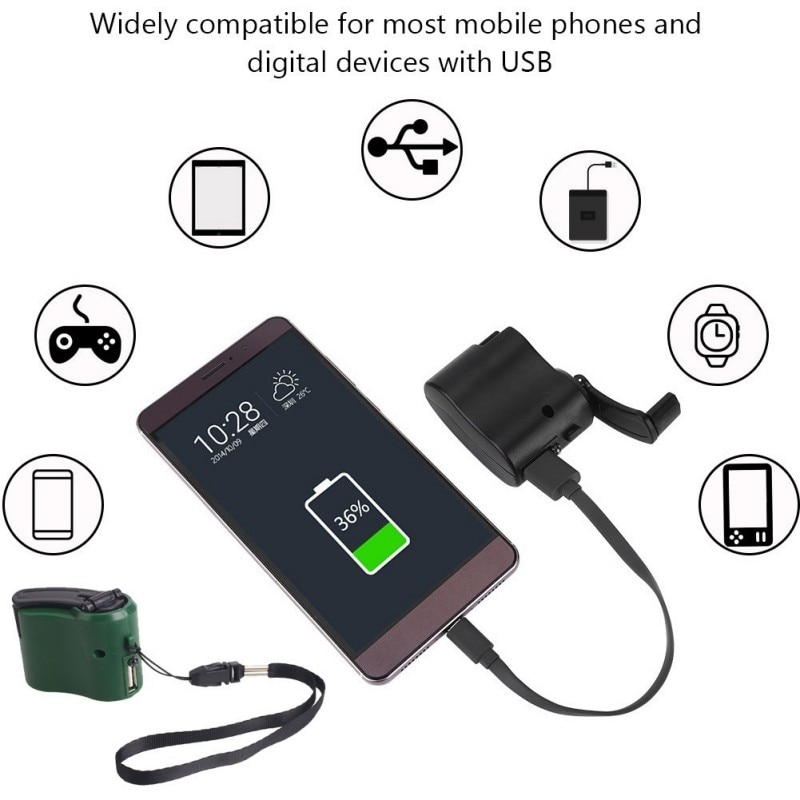 Hand Crank Charger Emergency and Travel Hand Crank Charger Emergency and Travel