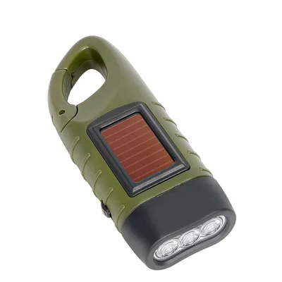 Hand Crank Flashlight Solar Device Hand Crank Flashlight Solar Device