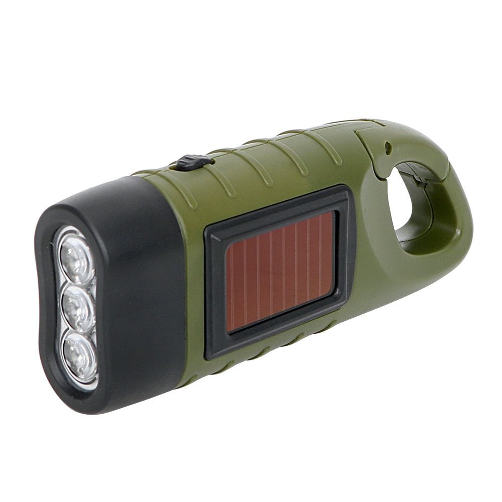 Hand Crank Flashlight Solar Device Hand Crank Flashlight Solar Device