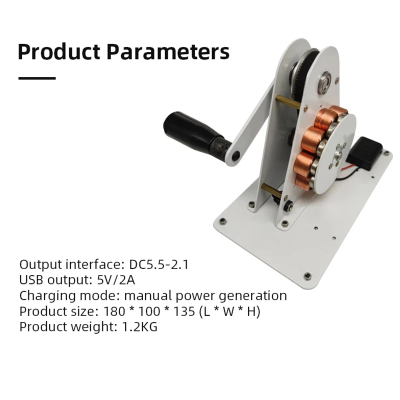 Hand Crank Generator 220v Mobile Phone Charging Treasure Manual Generator ermanent Magnet USB Mobile Phone Charging 12V Hand Crank Generator 220v Mobile Phone Charging Treasure Manual Generator ermanent Magnet USB Mobile Phone Charging 12V