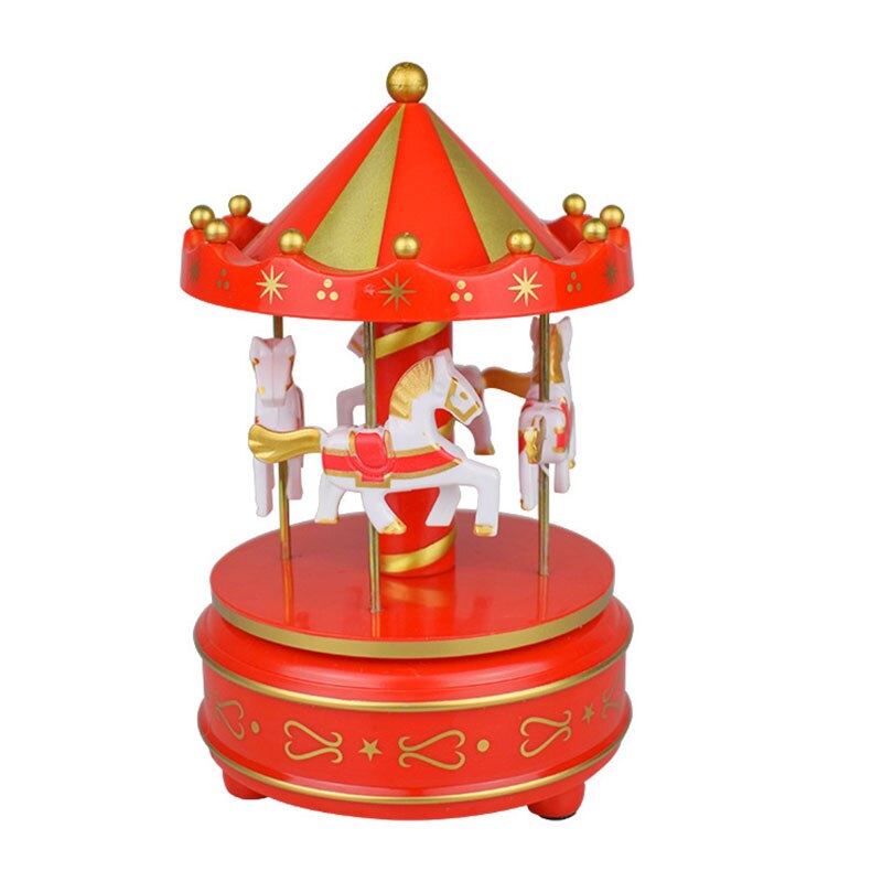 Hand Crank Merry Go Round Music Box