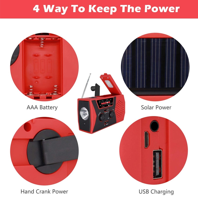 Hand Crank Radio with Solar Panel Hand Crank Radio with Solar Panel