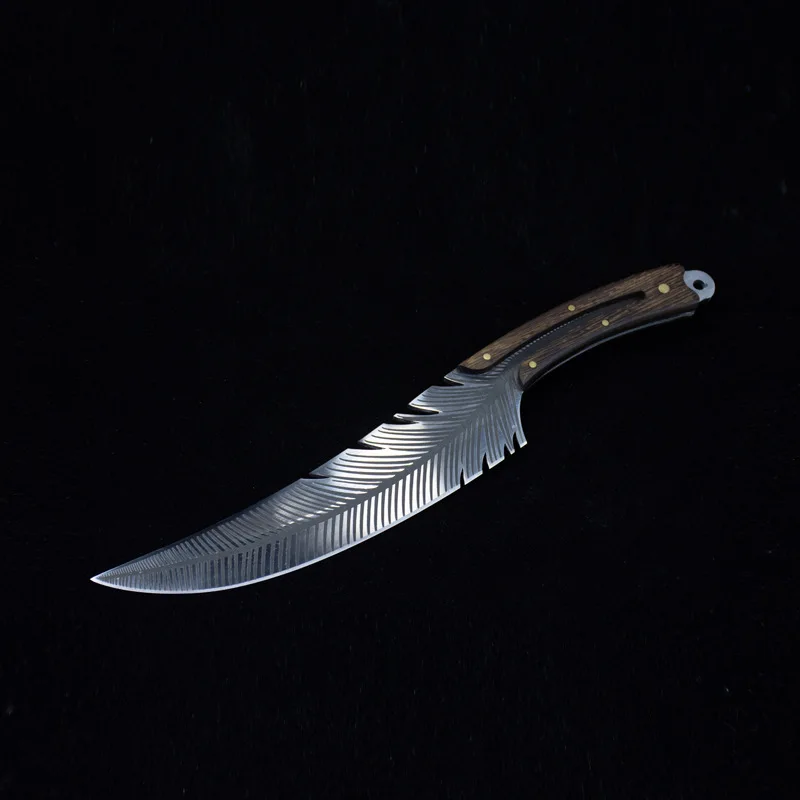 Hand Forged Utility Knife Sharp Full Tang Kitchen Chef knife Boning Knife Home Hotel Fruit Knife Wooden Handle With