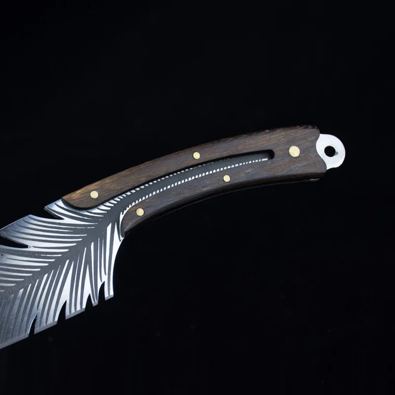 Hand Forged Utility Knife Sharp Full Tang Kitchen Chef knife Boning Knife Home Hotel Fruit Knife Wooden Handle With