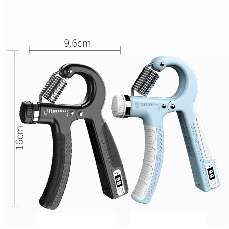 Hand Grip Gripper 5 To 60kg Adjustable Heavy Duty Gym Exercise Wrist Training Increase Strength Spring Finger Expander