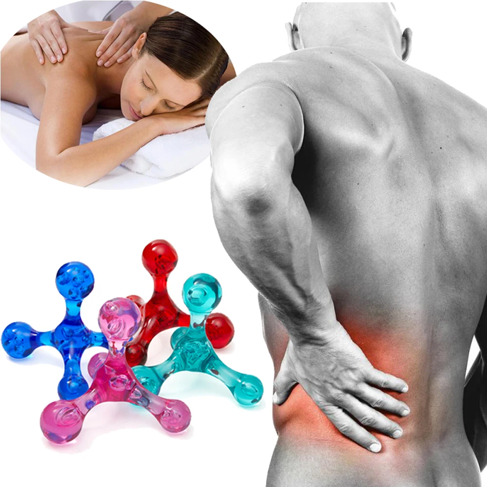 Hand Held Massagers Tool Back Deep Tissue 4-Legged Acupressure Gentle Self Massager Trigger Pressure Point Hand Held Massagers Tool Back Deep Tissue 4-Legged Acupressure Gentle Self Massager Trigger Pressure Point