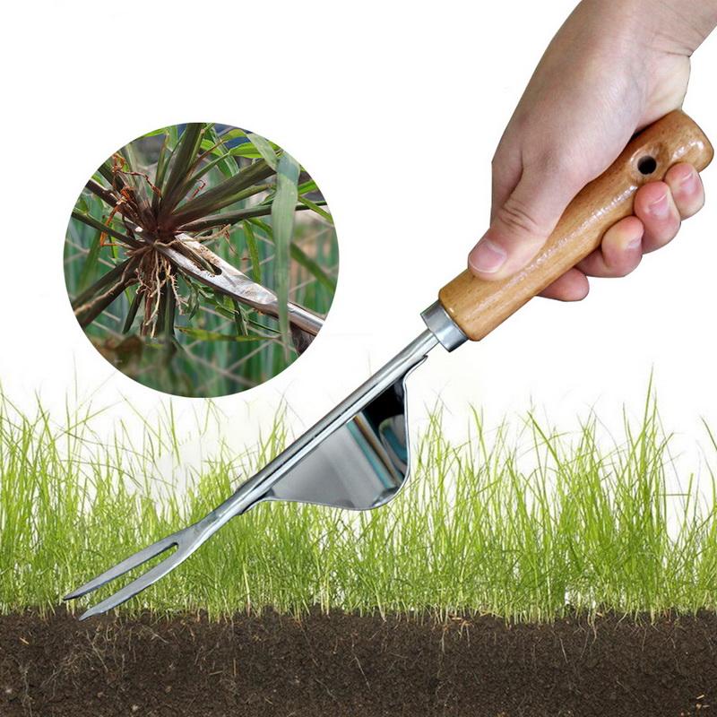 Hand Held Weed Puller with Wooden Handle Hand Held Weed Puller with Wooden Handle