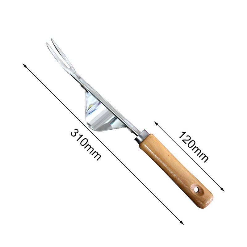 Hand Held Weed Puller with Wooden Handle Hand Held Weed Puller with Wooden Handle