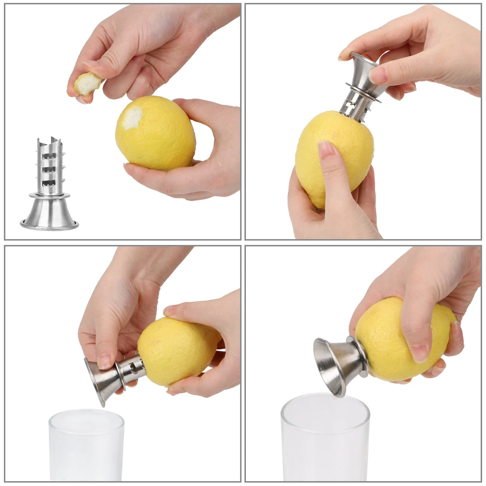 Hand Juicer Pourer Screw Stainless Steel For Lemon Orange Limes Citrus Manually Lemon Squeezer Juice Squeeze Fruit Tool Hand Juicer Pourer Screw Stainless Steel For Lemon Orange Limes Citrus Manually Lemon Squeezer Juice Squeeze Fruit Tool