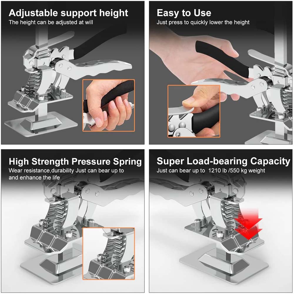 Hand Lifting Tool Labor Saving Arm Jack Door Panel Drywall Lifting Cabinet Board Lifter Tile Height Adjuster Elevator Hand Lifting Tool Labor Saving Arm Jack Door Panel Drywall Lifting Cabinet Board Lifter Tile Height Adjuster Elevator