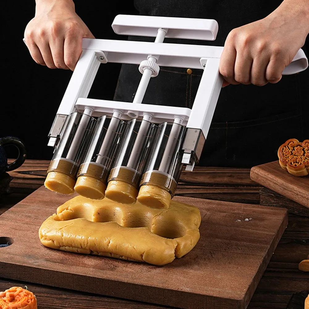 Hand-Pressed Stuffing Machine Mooncake Stuffing Separator Peach Pastry Divider Dough Quantitative Baking Mold Kitchen