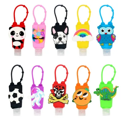 Hand Sanitizer Hangers with Bottles (4pcs)
