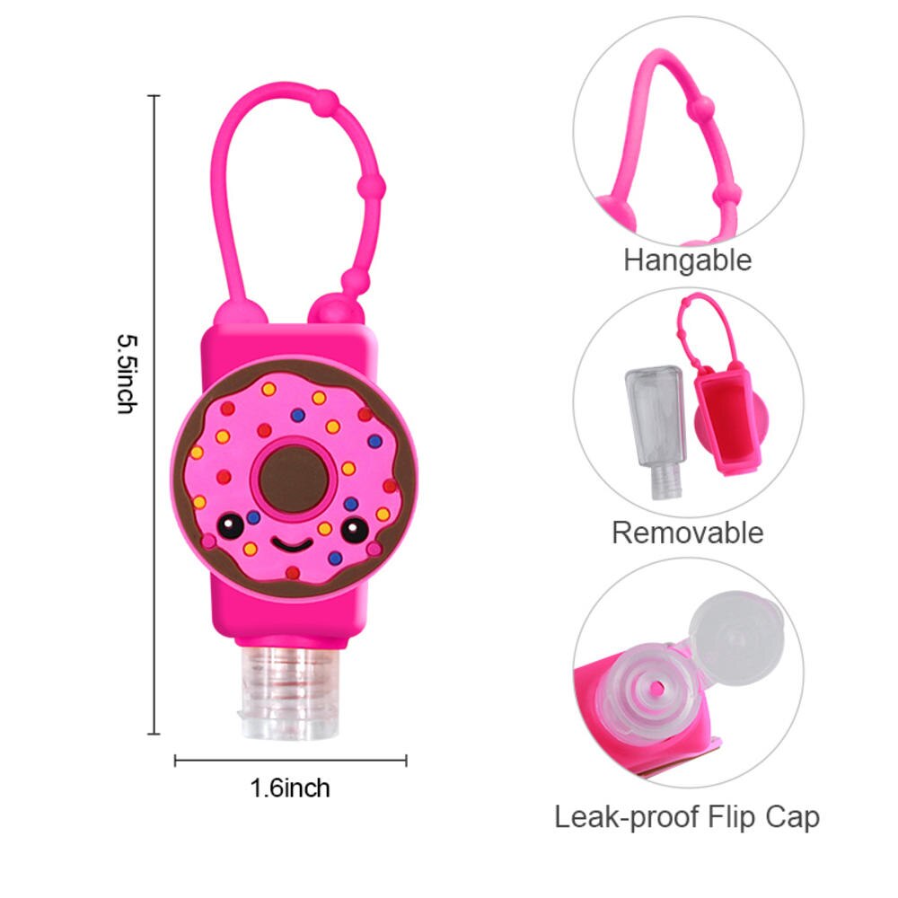 Hand Sanitizer Hangers with Bottles (4pcs)