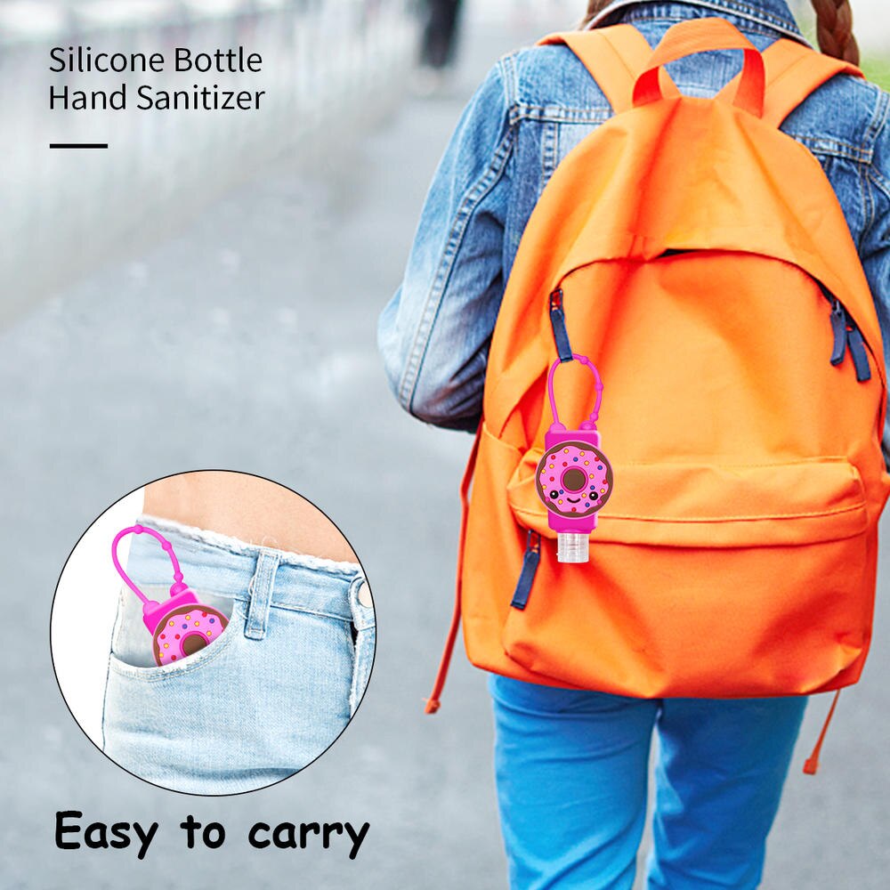 Hand Sanitizer Hangers with Bottles (4pcs)