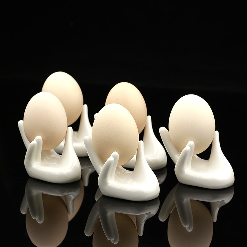 Hand Shaped Ceramic Egg Cup