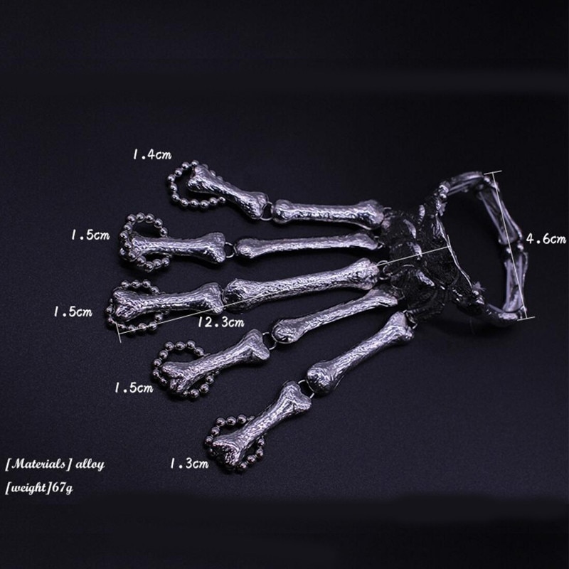 Hand Skeleton Bracelet Punk Accessory