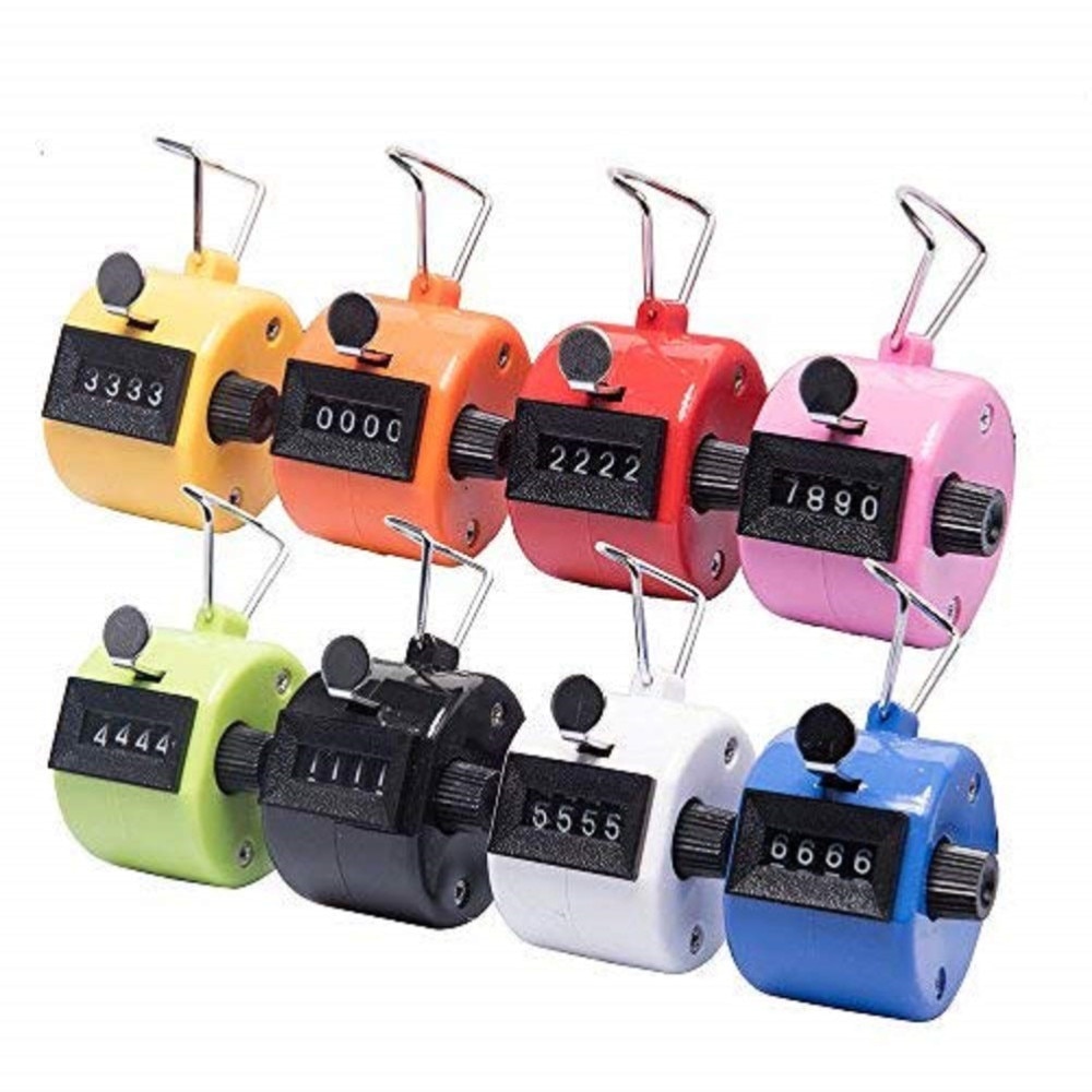 Hand Tally Counter 4 Digit Clicker