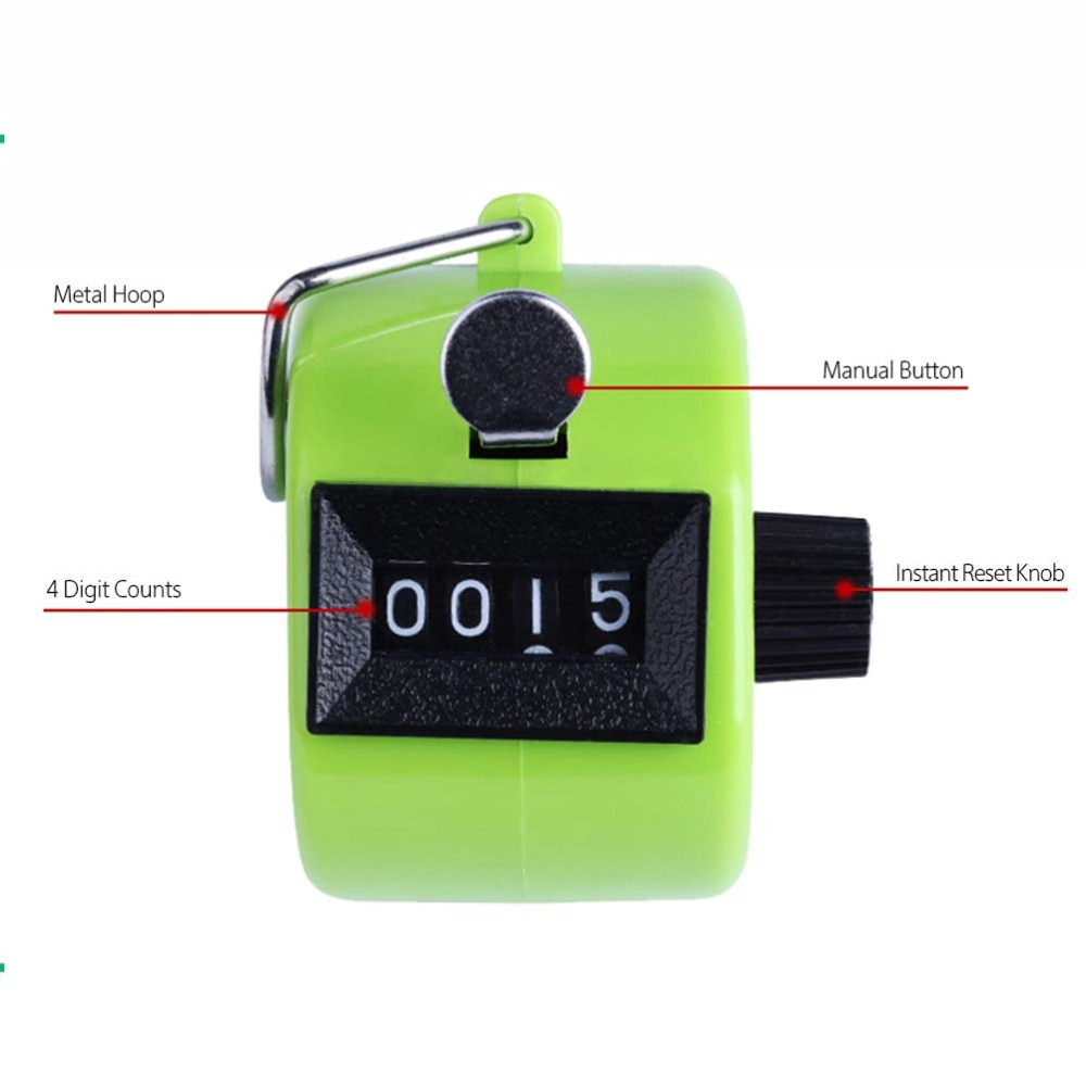 Hand Tally Counter 4 Digit Clicker Hand Tally Counter 4 Digit Clicker