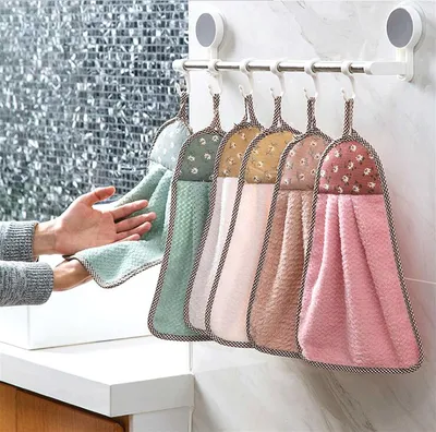 Hand Towel with Hanging Loop