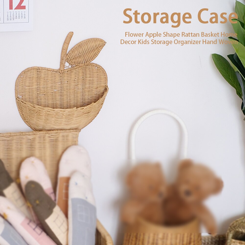 Hand Woven Rattan Wall Basket