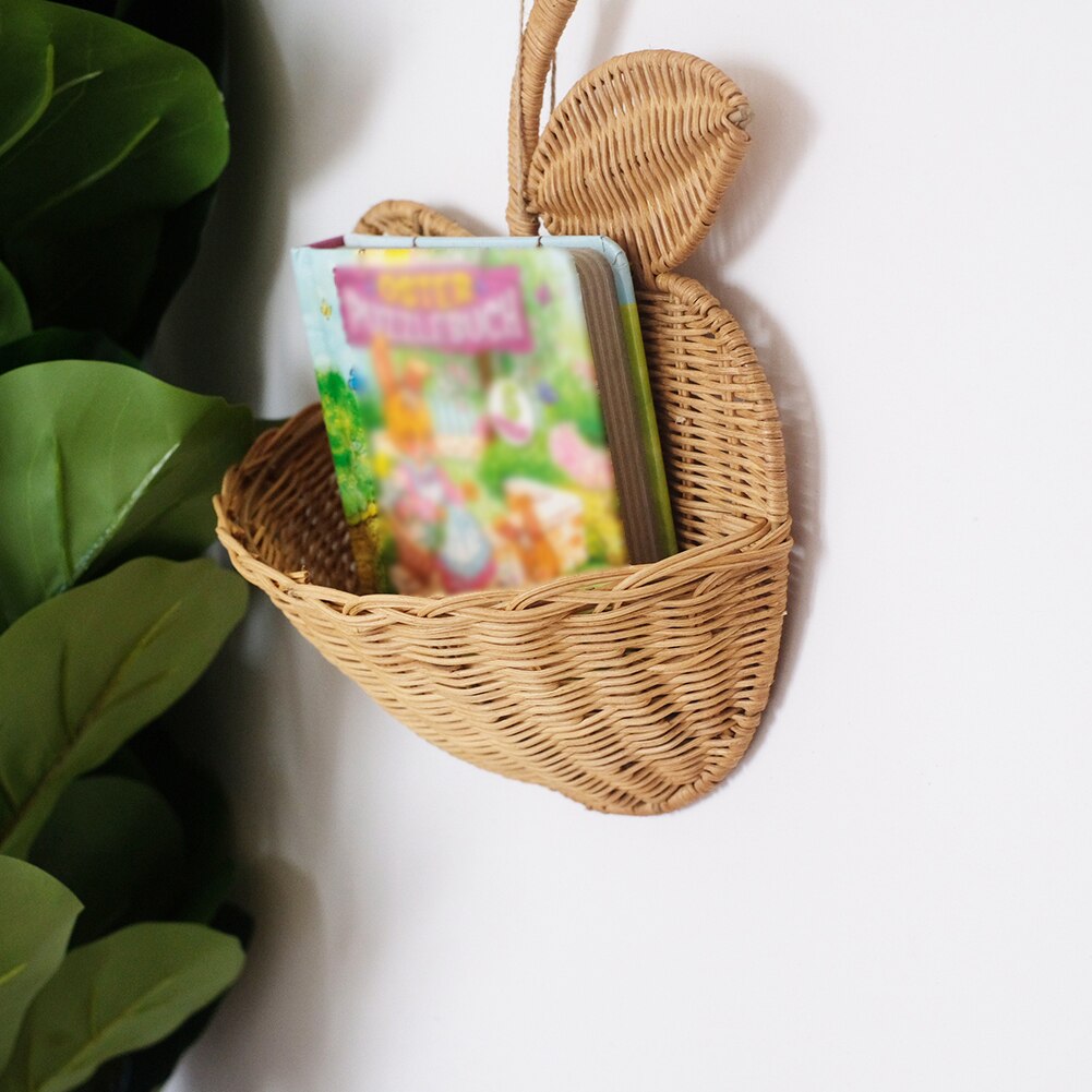 Hand Woven Rattan Wall Basket