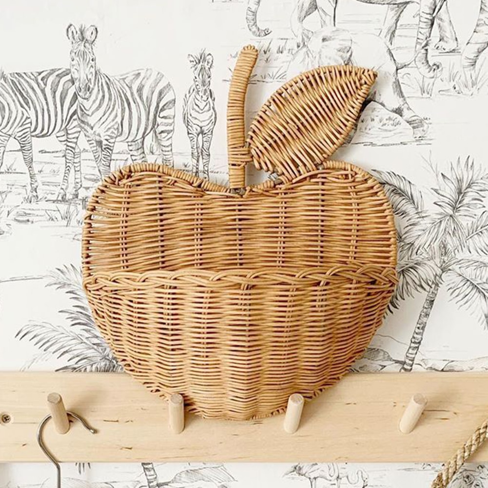 Hand Woven Rattan Wall Basket