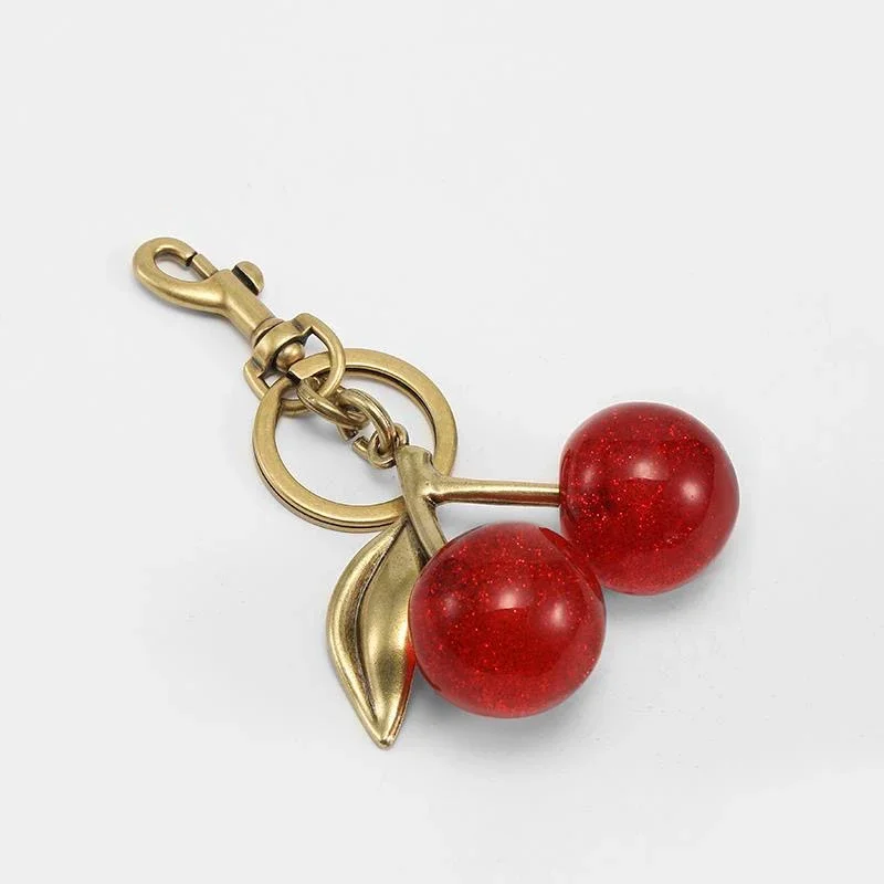 Handbag Pendant Keychain Women's Exquisite Internet-famous Crystal Cherry Car Accessories High-Grade Pendant Handbag Pendant Keychain Women's Exquisite Internet-famous Crystal Cherry Car Accessories High-Grade Pendant