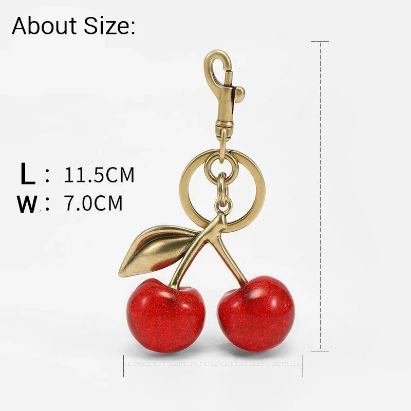 Handbag Pendant Keychain Women's Exquisite Internet-famous Crystal Cherry Car Accessories High-Grade Pendant Handbag Pendant Keychain Women's Exquisite Internet-famous Crystal Cherry Car Accessories High-Grade Pendant