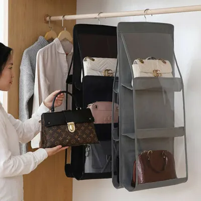 Handbag Storage 6-Pocket Organizer Handbag Storage 6-Pocket Organizer