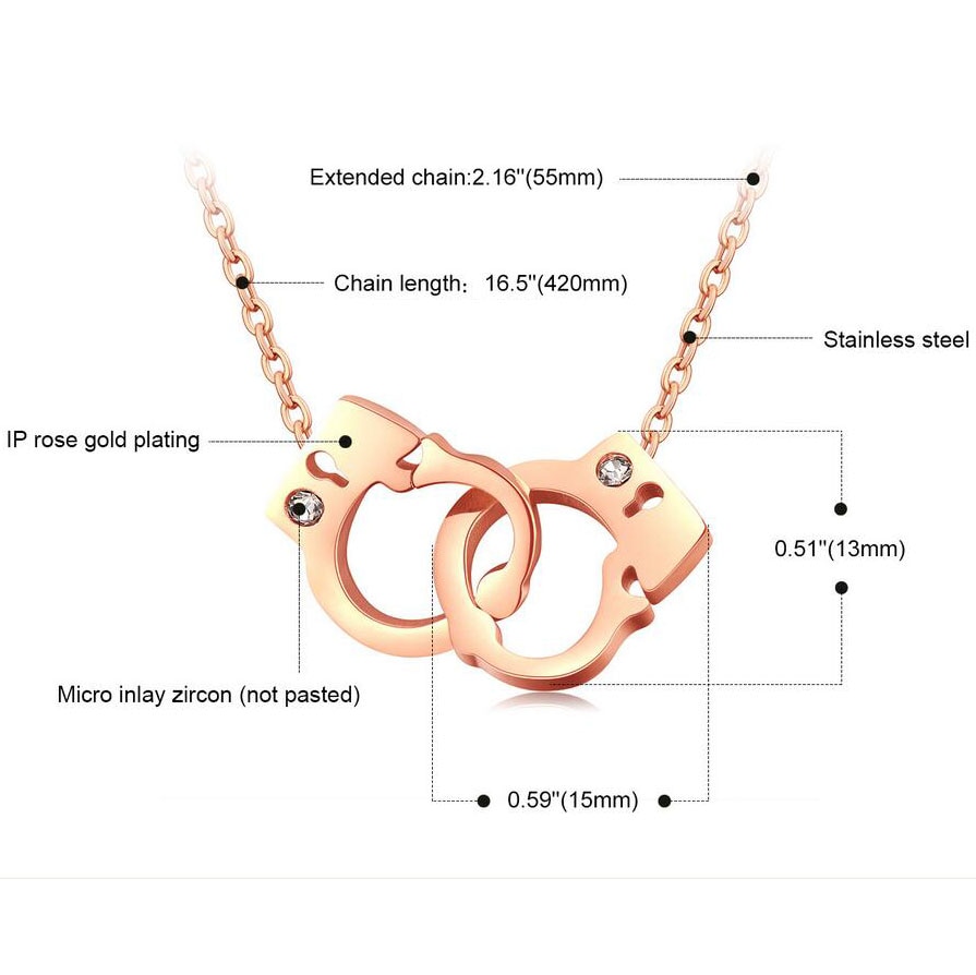 Handcuff Necklace Ladies Fashionable Jewelry