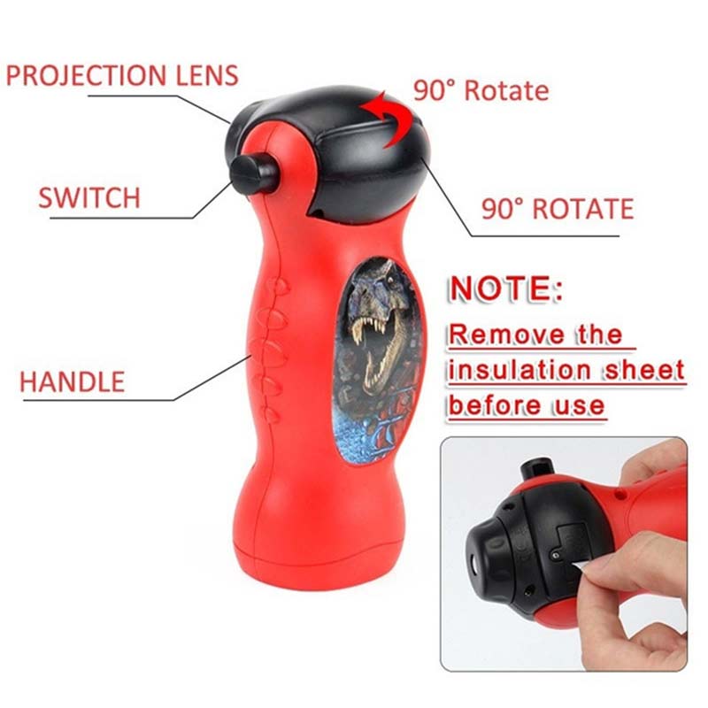 Handheld Dinosaur Projector Torch