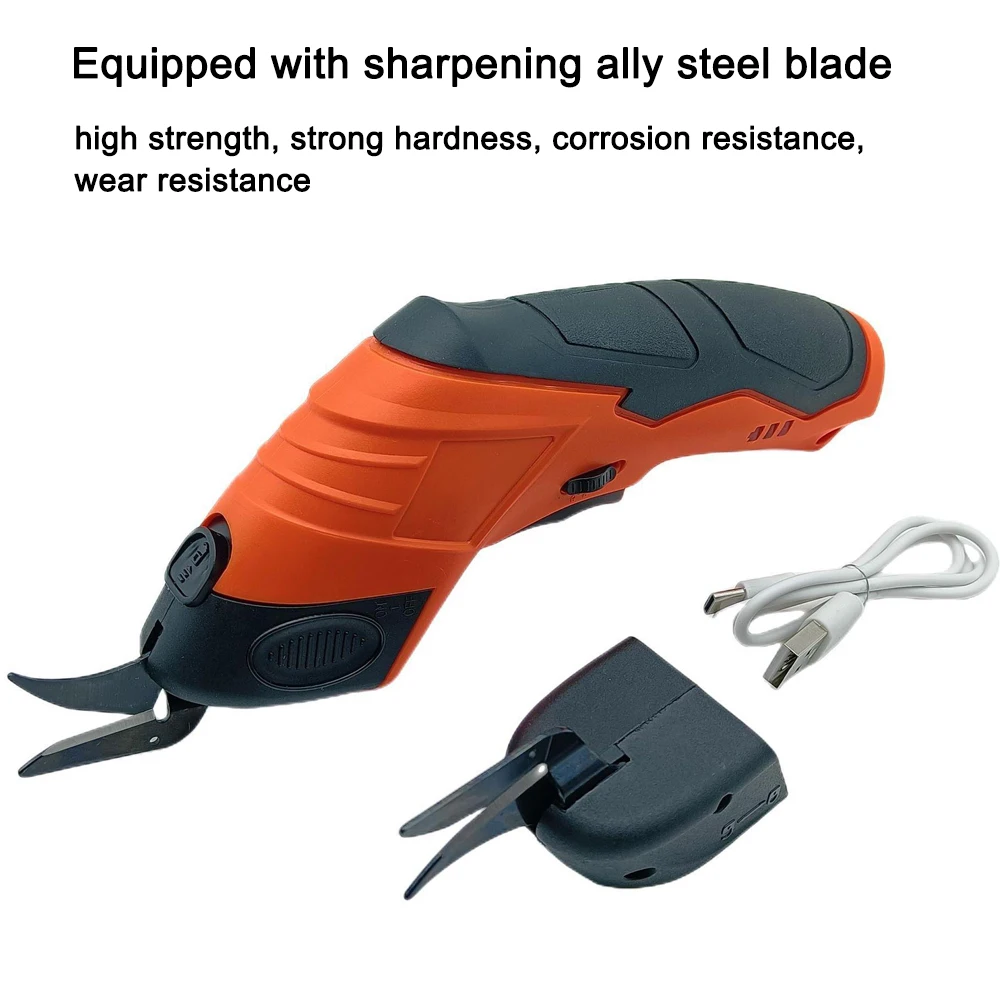 Handheld Electric Scissors Cloth Cutter Portable Fabric Cutting Machine Paperboard Leather Rug Plastics Trimmer