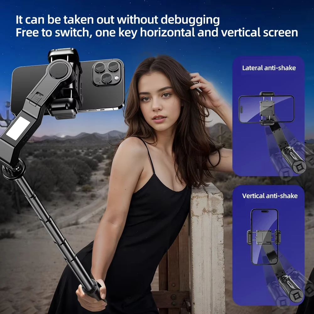 Handheld Gimbal Stabilizer Smartphone Camera Stabilizer Selfie Stick Tripod Stand Wireless Remote for IPhone Android Handheld Gimbal Stabilizer Smartphone Camera Stabilizer Selfie Stick Tripod Stand Wireless Remote for IPhone Android