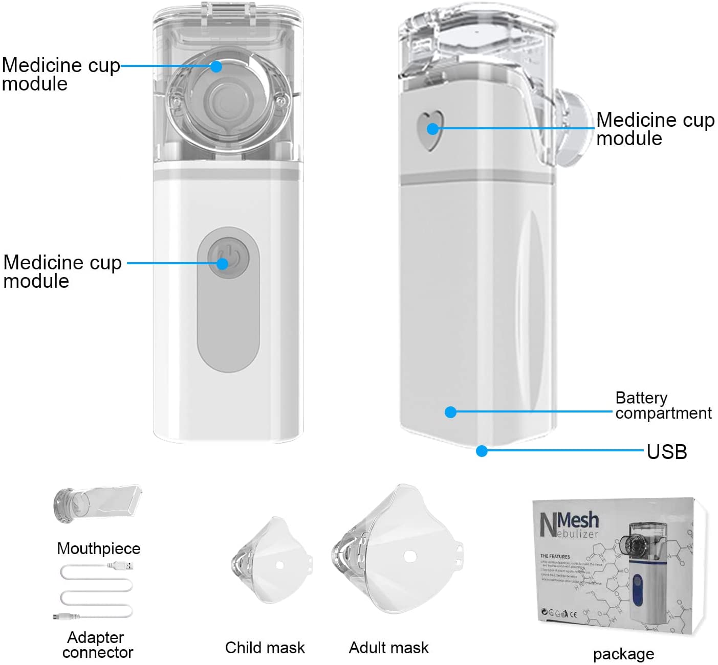 Handheld Nebulizer Medical Equipment Handheld Nebulizer Medical Equipment