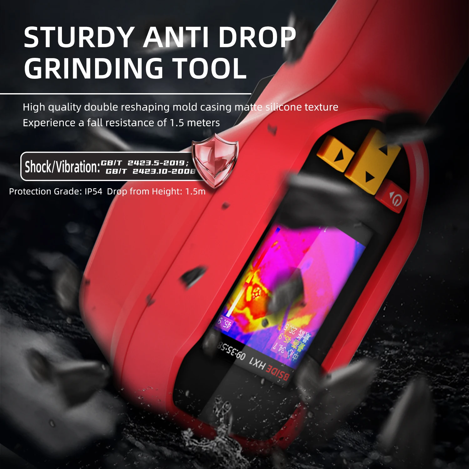 Handheld Thermal Imaging Camera -20~550C 15 color palettes 100×100IR resolution PC Analysis Software Industrial Tester Handheld Thermal Imaging Camera -20~550C 15 color palettes 100×100IR resolution PC Analysis Software Industrial Tester