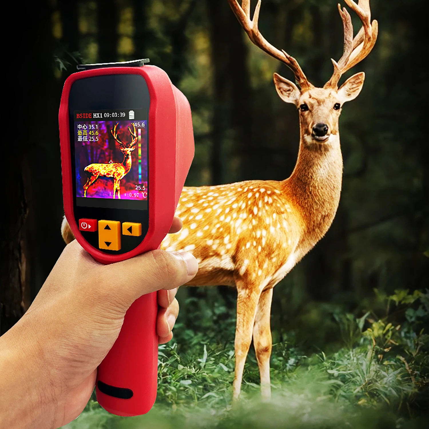 Handheld Thermal Imaging Camera -20~550C 15 color palettes 100×100IR resolution PC Analysis Software Industrial Tester Handheld Thermal Imaging Camera -20~550C 15 color palettes 100×100IR resolution PC Analysis Software Industrial Tester