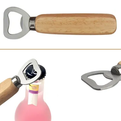 Handheld Wooden Handle Bottle Opener Handheld Wooden Handle Bottle Opener