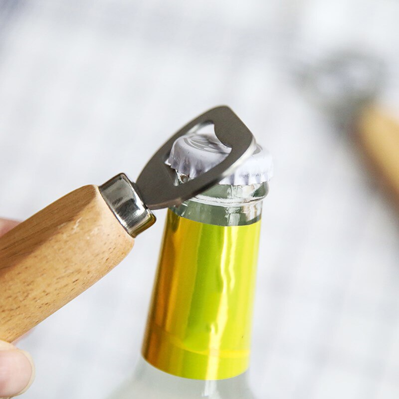 Handheld Wooden Handle Bottle Opener Handheld Wooden Handle Bottle Opener