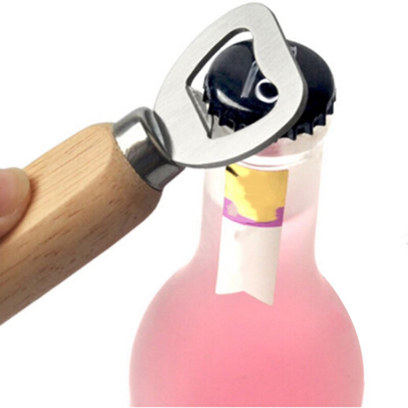 Handheld Wooden Handle Bottle Opener Handheld Wooden Handle Bottle Opener